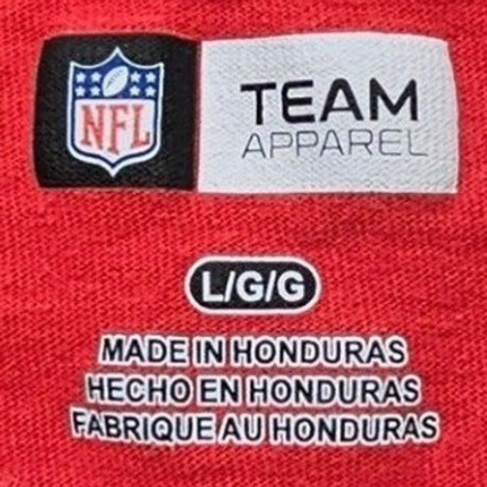 NFL Team Apparel Mens Kansas City Chiefs Graphic T-Shirt Red Large Distressed - Picture 2 of 7